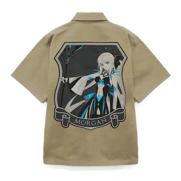 ★限定★バーサーカー/モルガン 刺繍ワークシャツ／SAND KHAKI