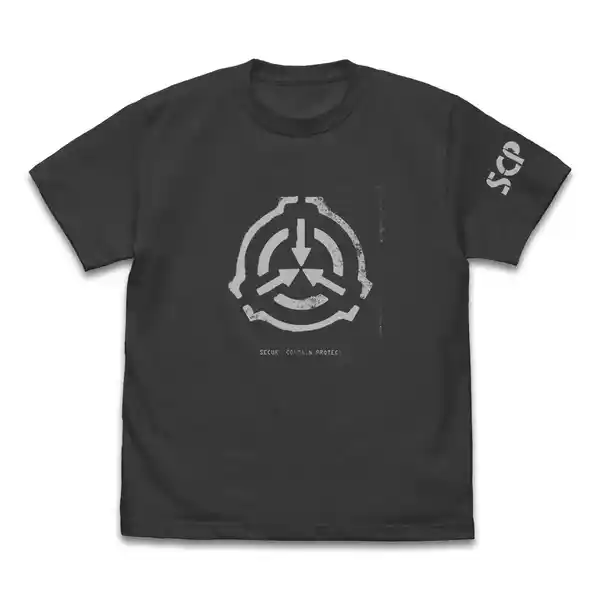 SCP財団 ステンシルロゴ Tシャツ／SUMI