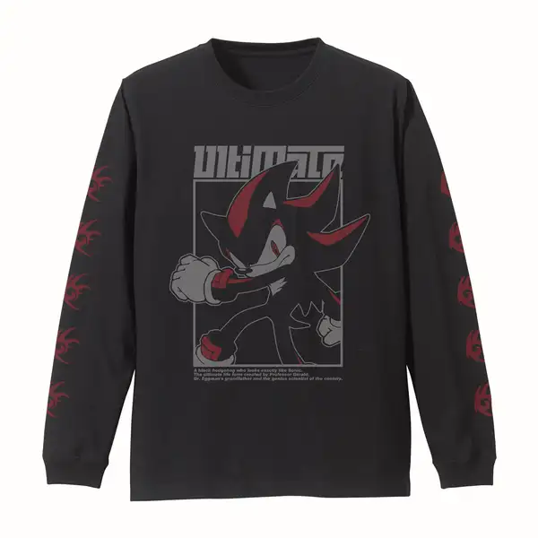 シャドウ・ザ・ヘッジホッグ 袖リブロングスリーブTシャツ