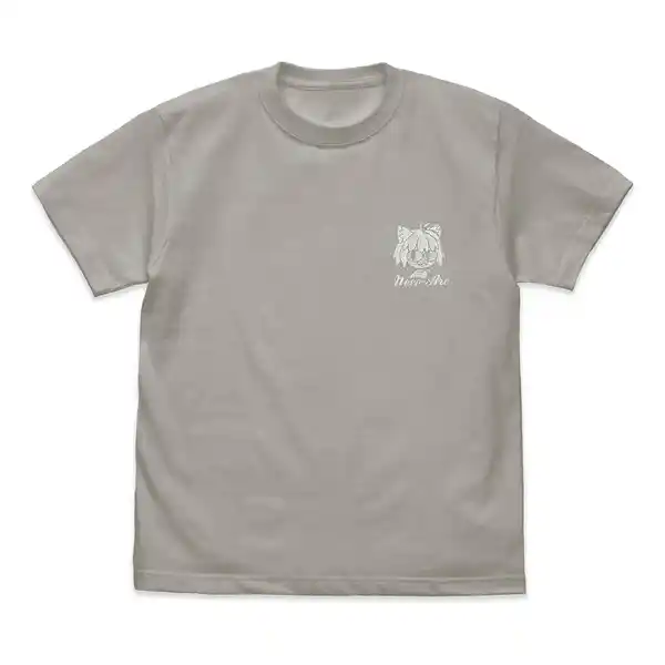 ネコアルク ワンポイント刺繍Tシャツ／LIGHT GRAY
