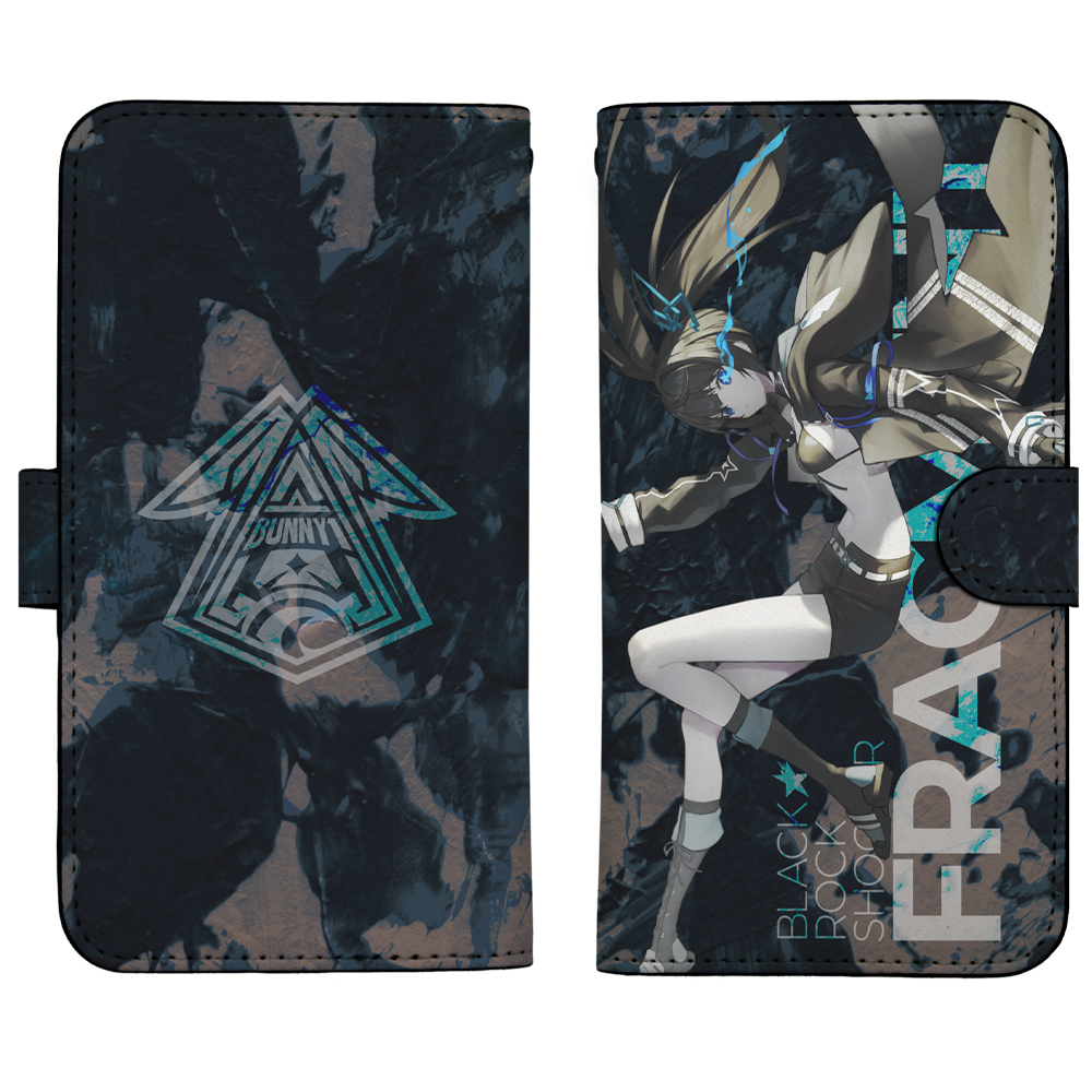 ブラック★ロックシューター FRAGMENT 手帳型スマホケ..