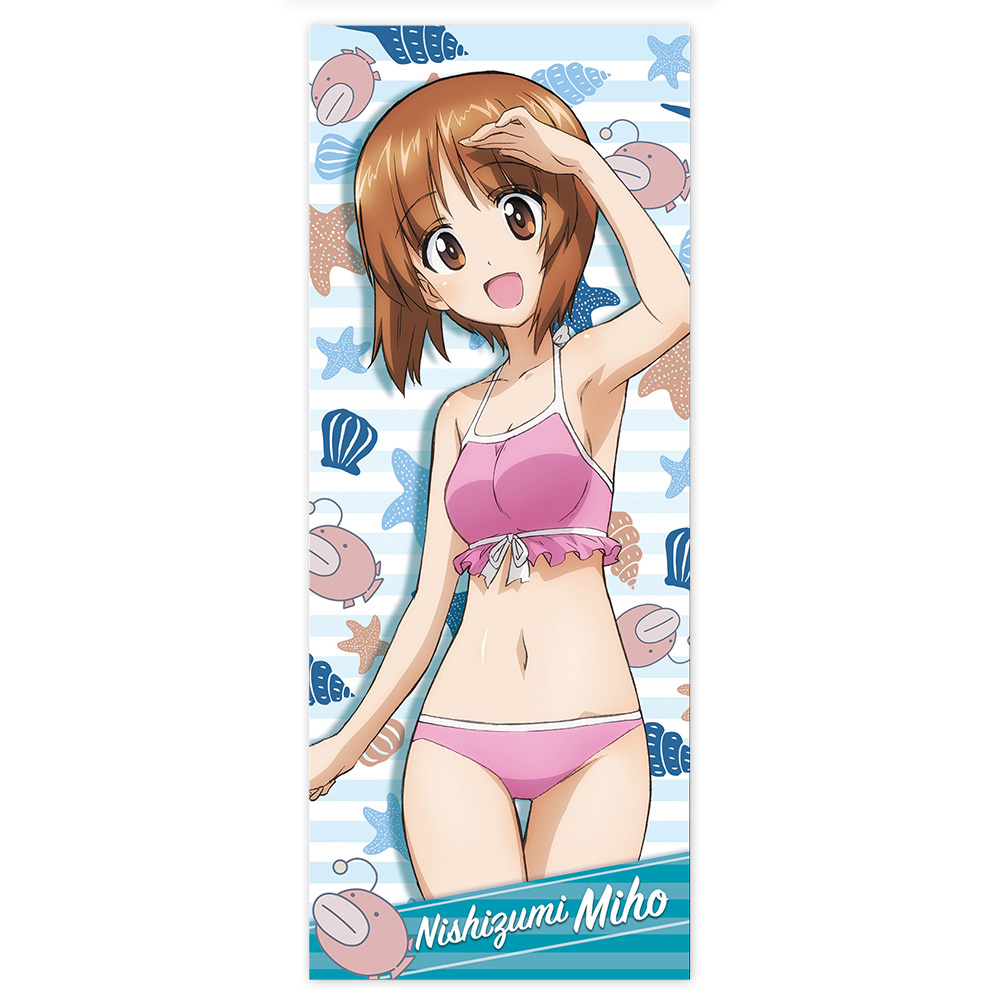 西住みほ ハイブリッドフェイスタオル 水着Ver.