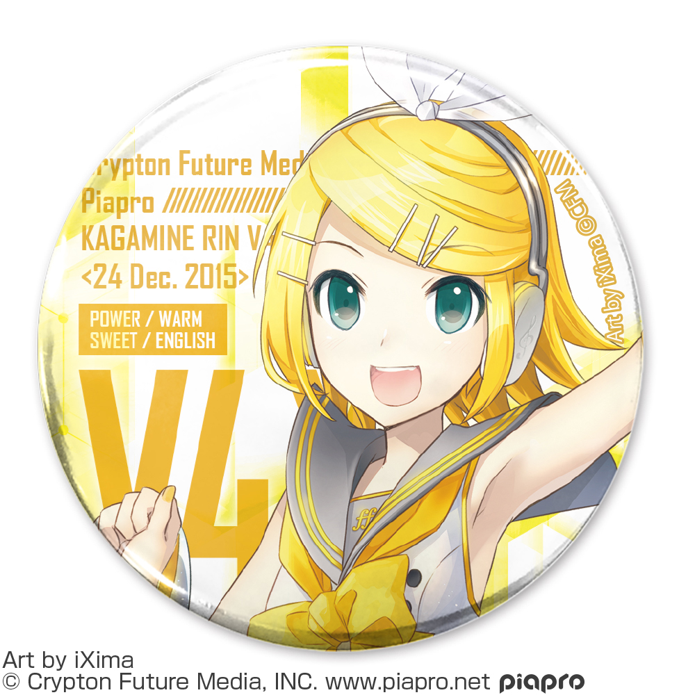 鏡音リン V4X 65mm缶バッジ