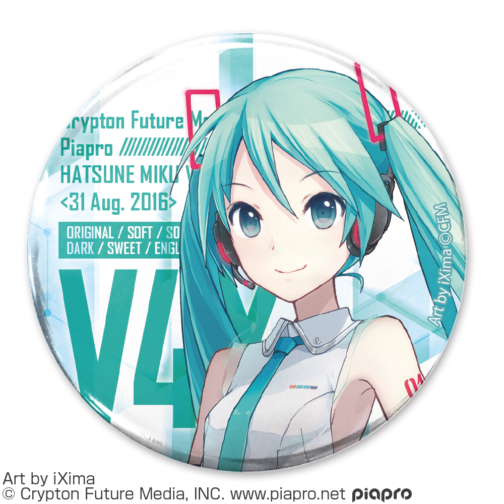 初音ミク V4X 65mm缶バッジ