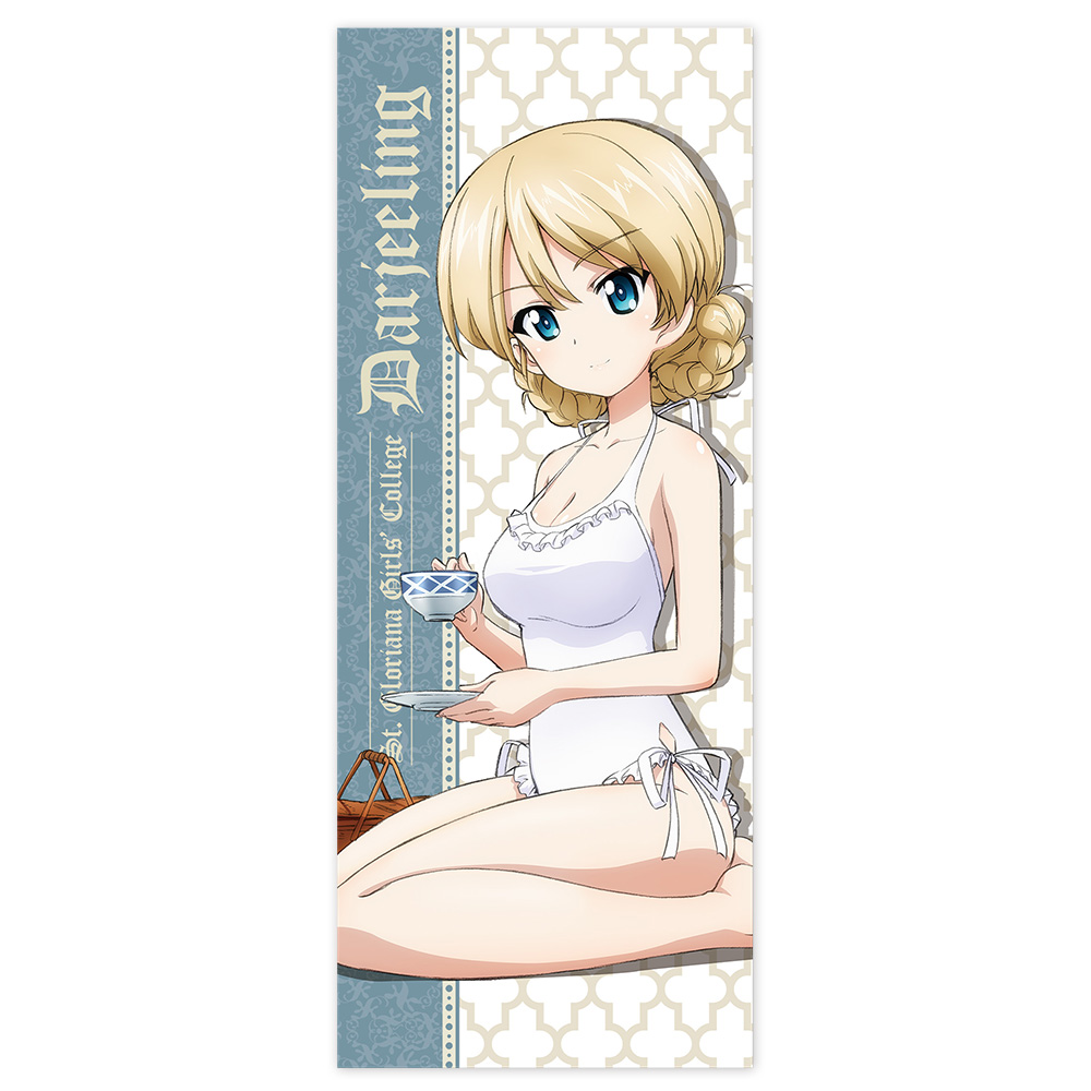 ダージリン ハイブリッドフェイスタオル 白水着Ver.
