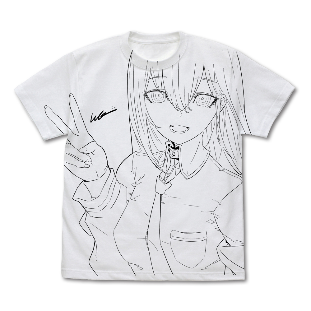 描き下ろし 牧瀬紅莉栖 オールプリントTシャツ huke V..