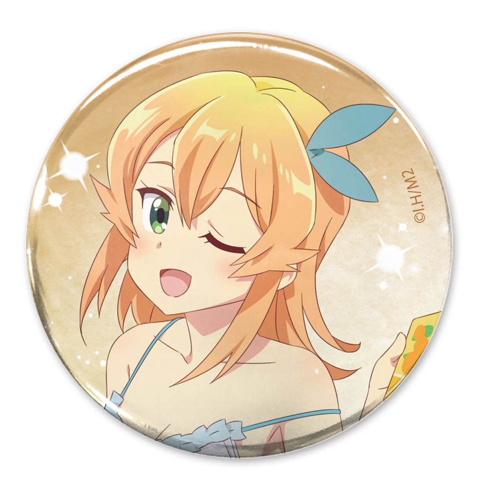 描き下ろし 陽夏木ミカン 65mm缶バッジ お泊りVer.