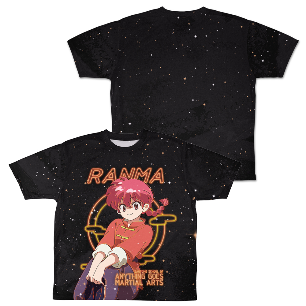 らんま 両面フルグラフィックTシャツ ネオンサインVer.