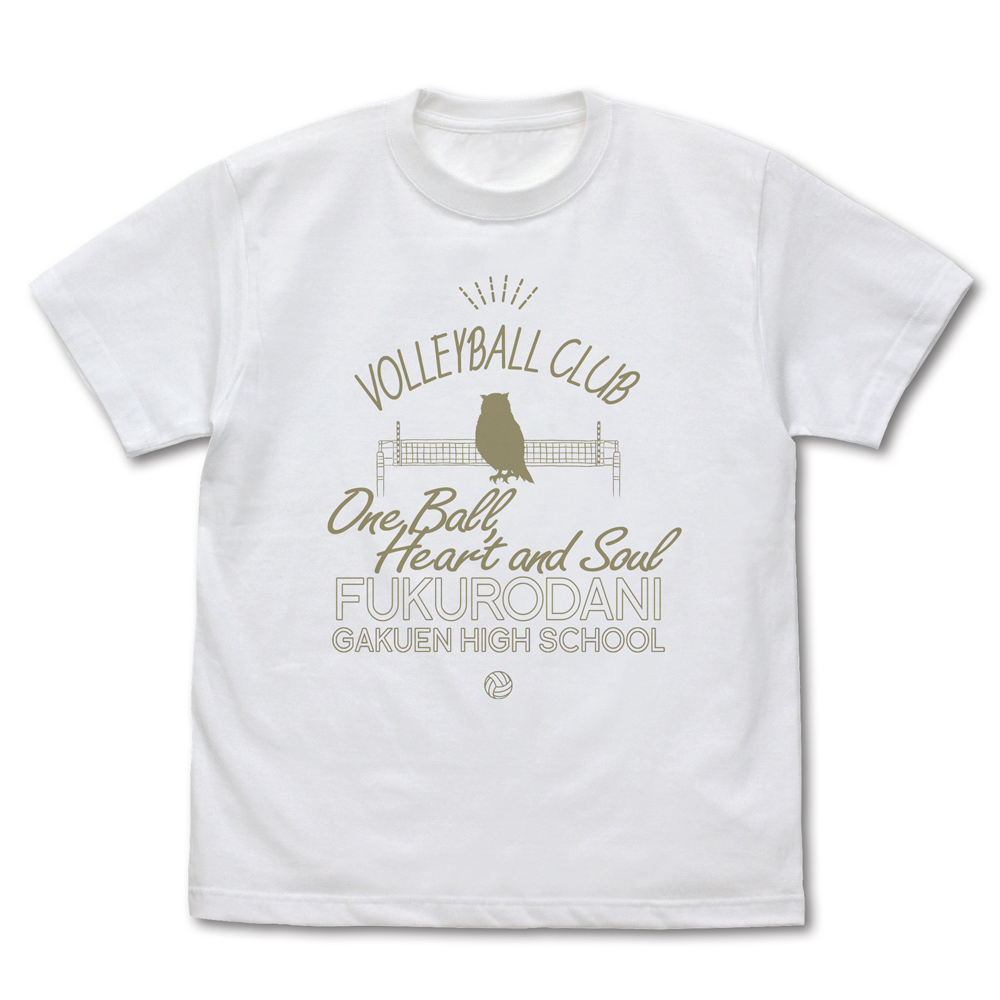 梟谷学園高校バレーボール部 アイコンマークカレッジ Tシャツ