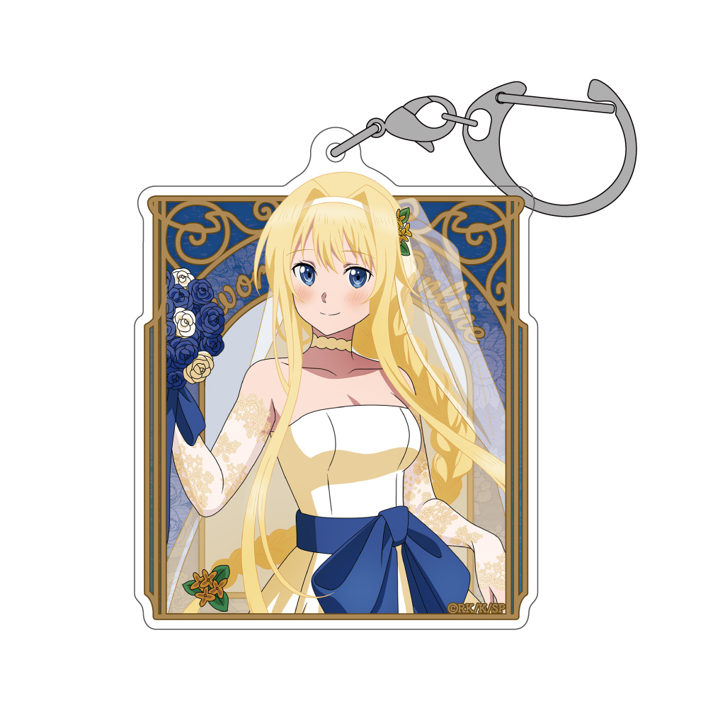 描き下ろし アリス アクリルマルチキーホルダー ウェディング..
