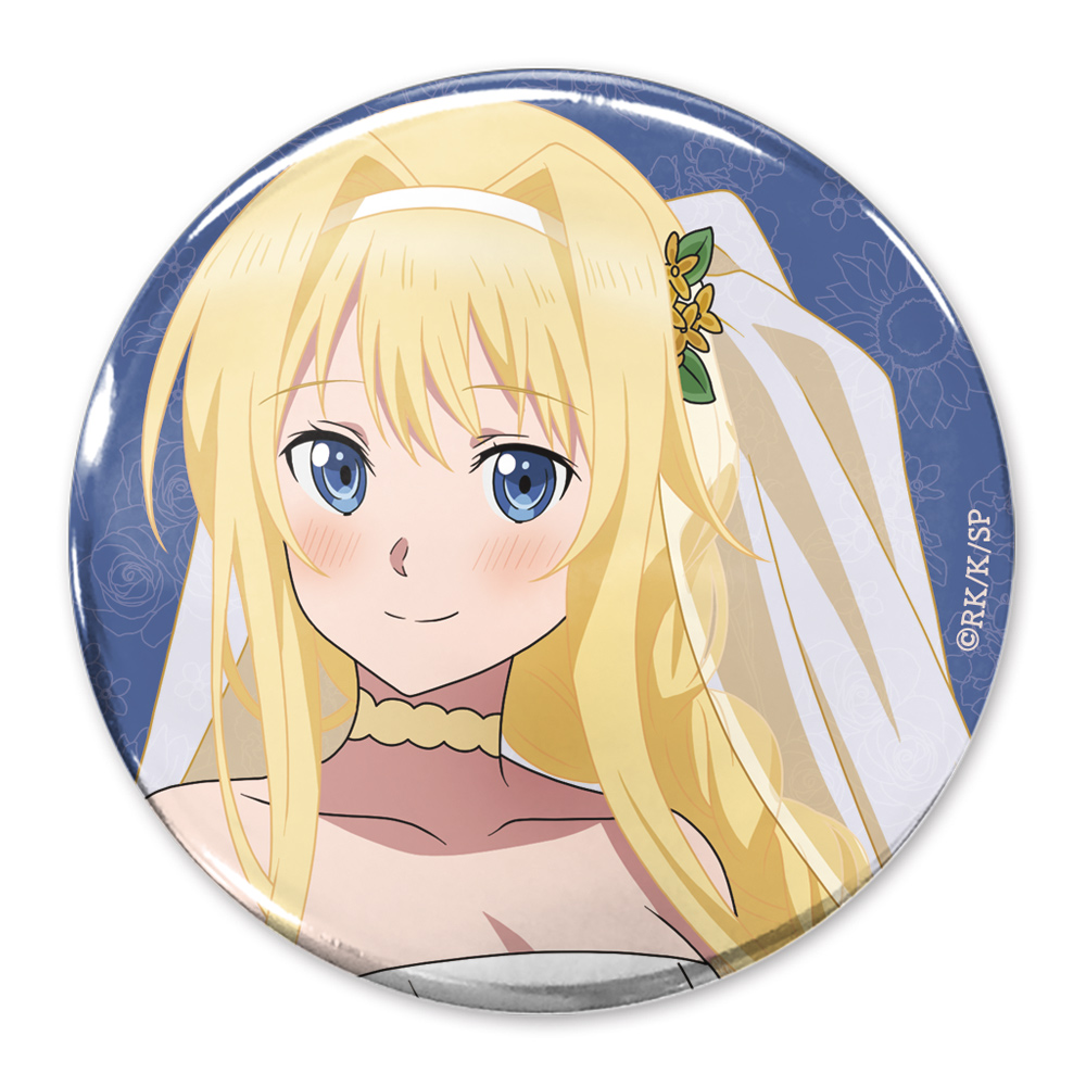 描き下ろし アリス 65mm缶バッジ ウェディングドレスVe..