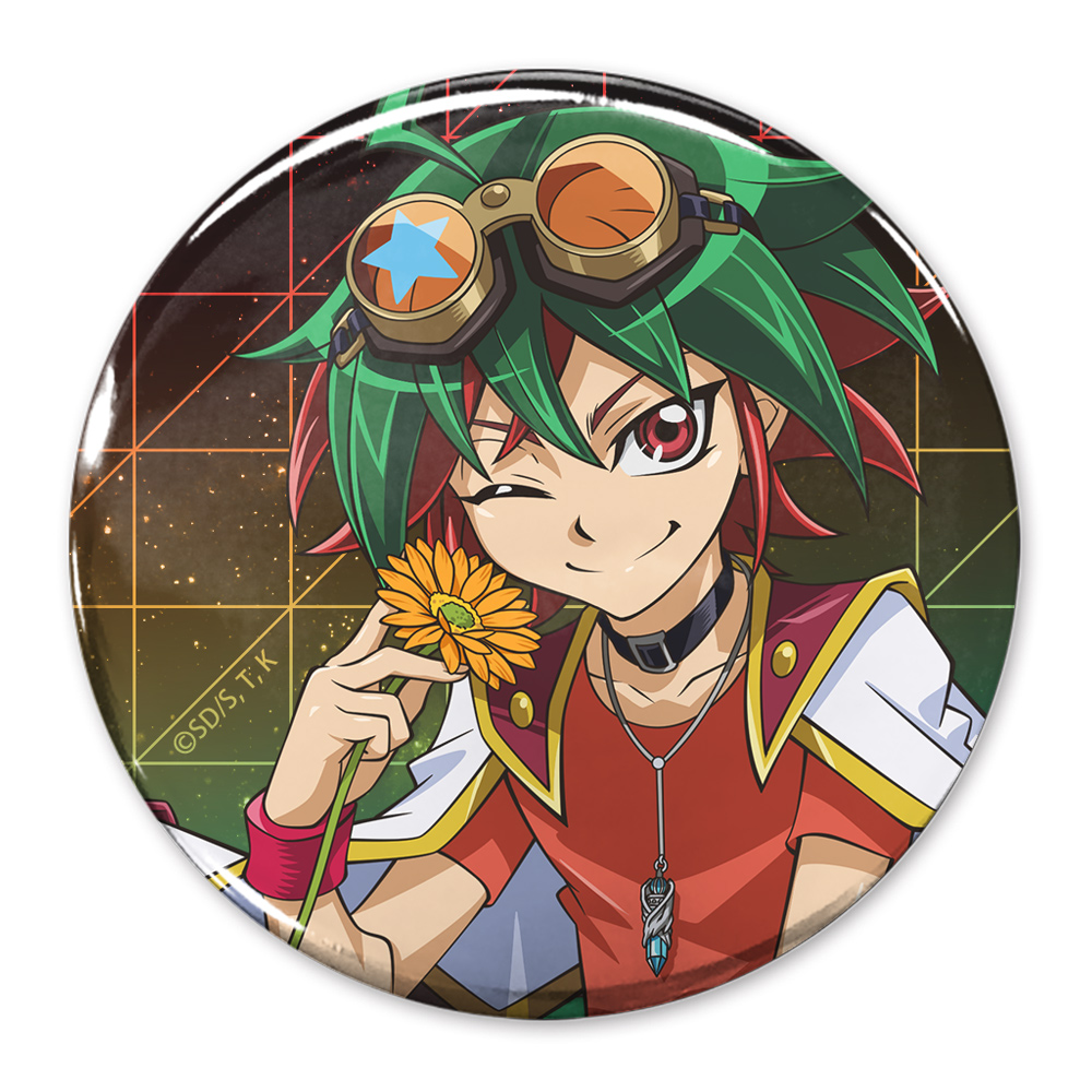 描き下ろし 榊遊矢 65mm缶バッジ 一輪のゆらめきVer.
