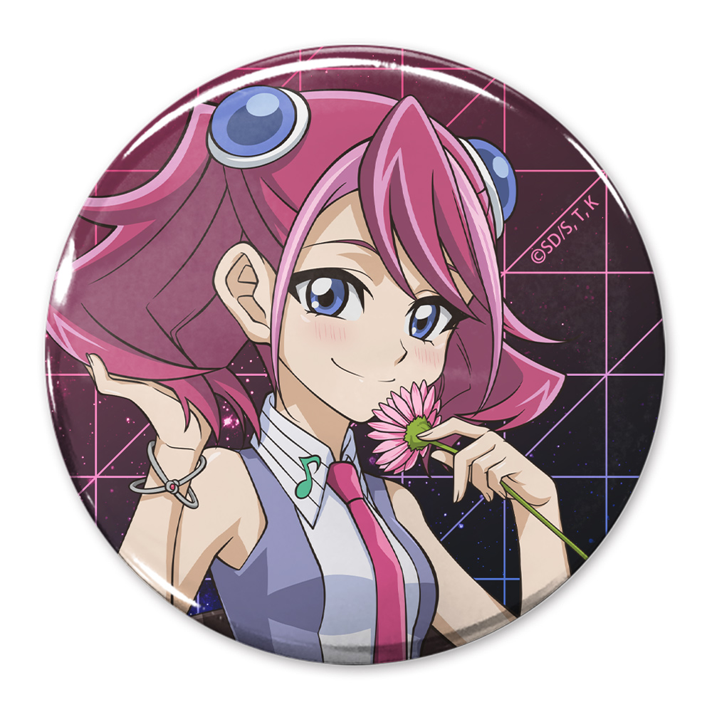 描き下ろし 柊柚子 65mm缶バッジ 一輪のゆらめきVer.