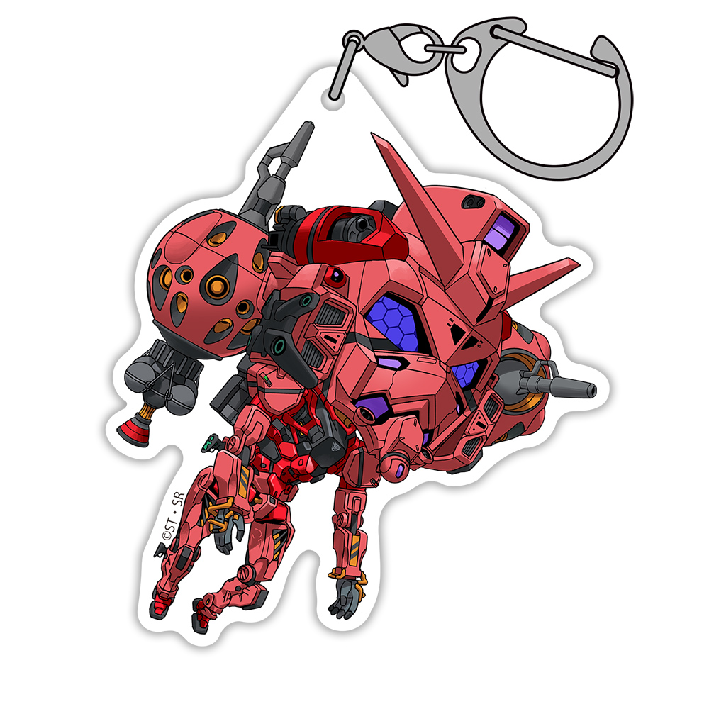 赤いガンダム アクリルつままれ