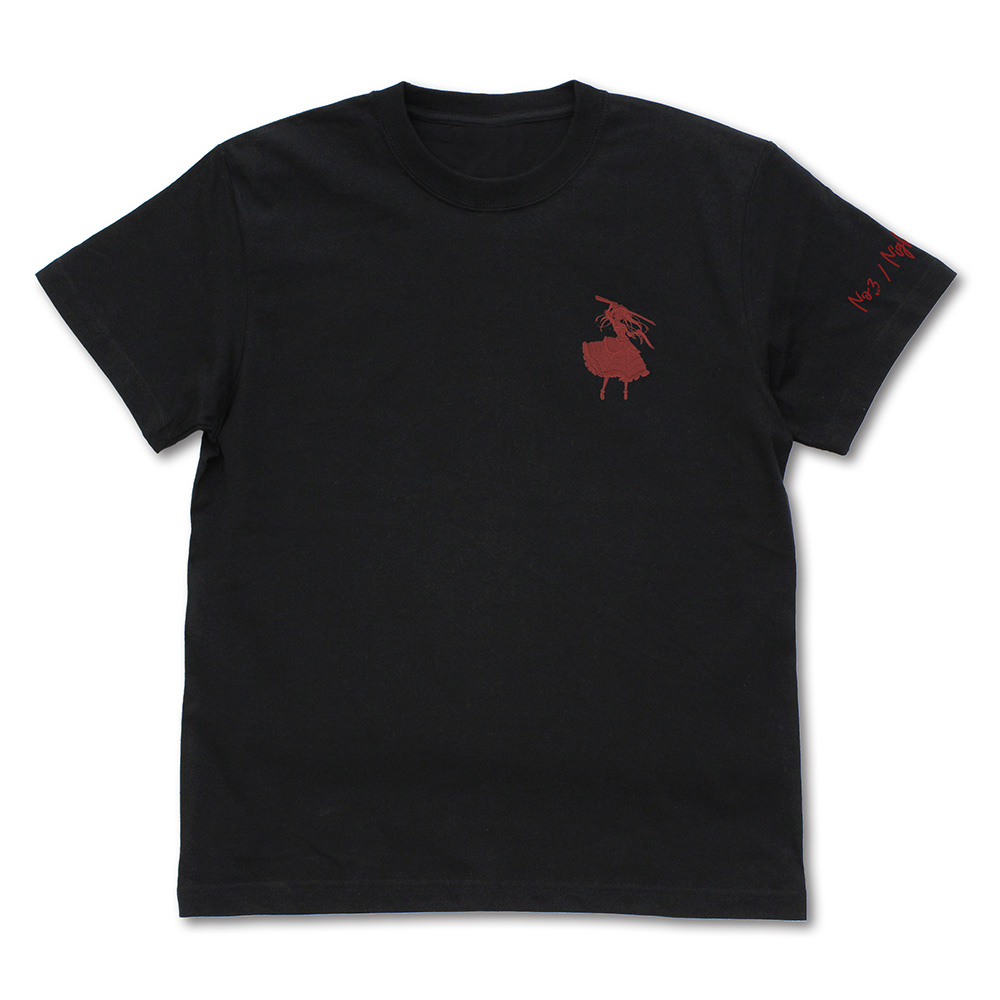 時崎狂三 ワンポイント刺繍Tシャツ