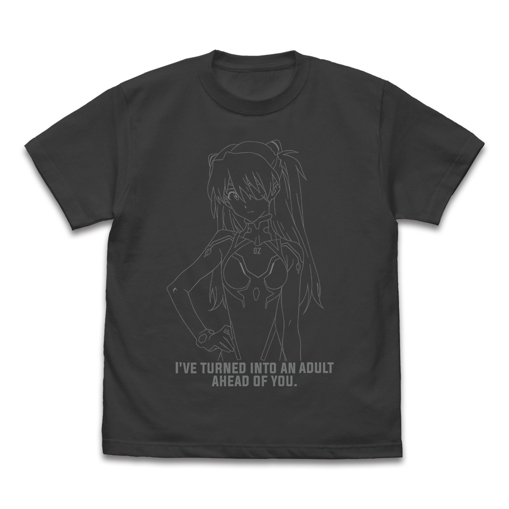 式波・アスカ・ラングレー ラインアート Tシャツ