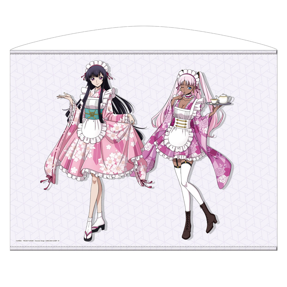 描き下ろし サクヤ＆キャサリン 100cmタペストリー 和風..