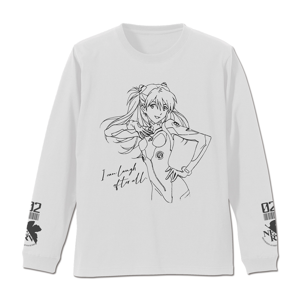 式波・アスカ・ラングレー 袖リブロングスリーブTシャツ