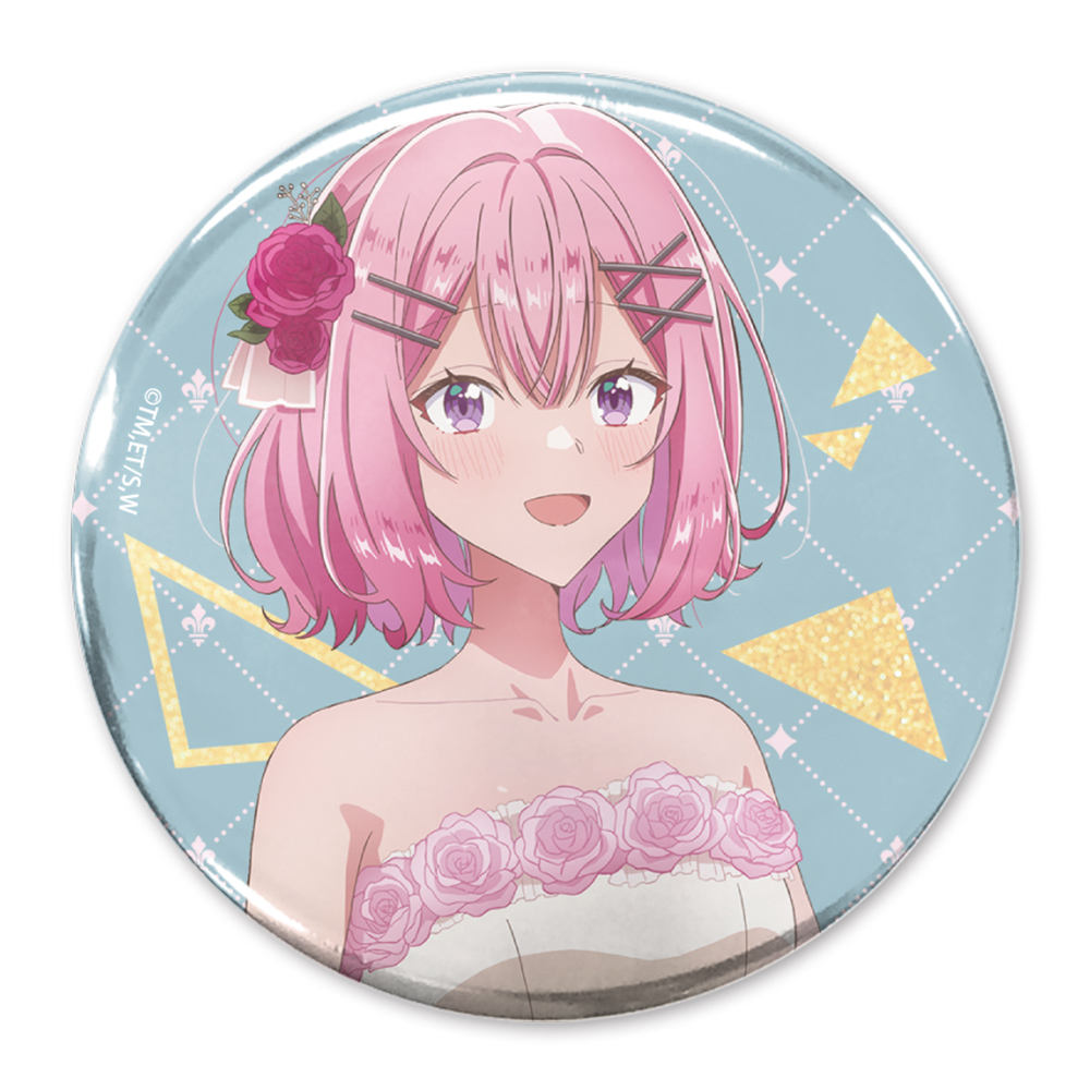 描き下ろし 甘織れな子 65mm缶バッジ パーティドレスVe..