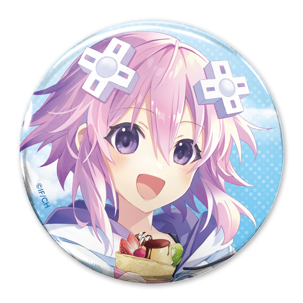 描き下ろし ネプテューヌ 65mm缶バッジ スイーツタイムV..