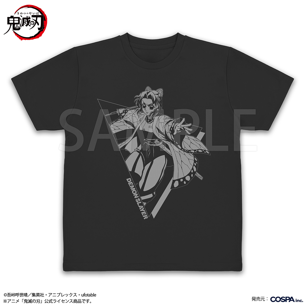 胡蝶しのぶ ドライTシャツ BLACK