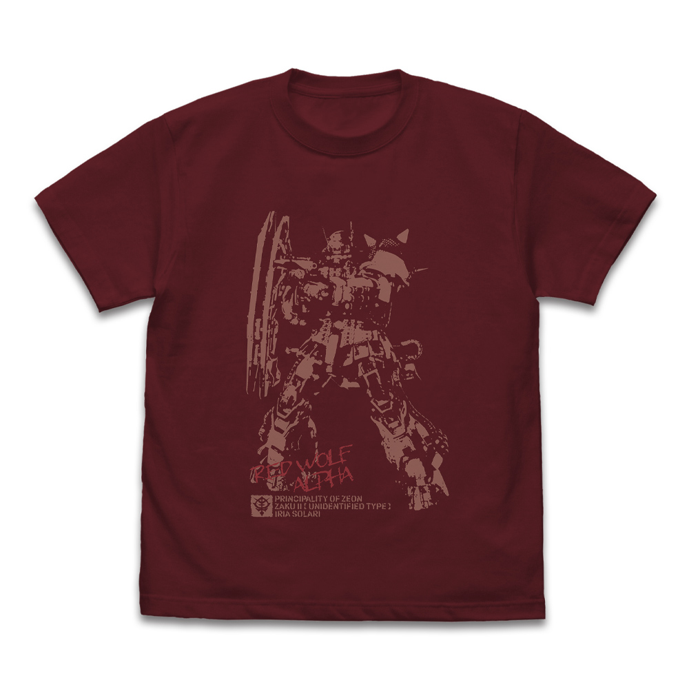 無識別型ザクII ソラリ機 Tシャツ BURGUNDY
