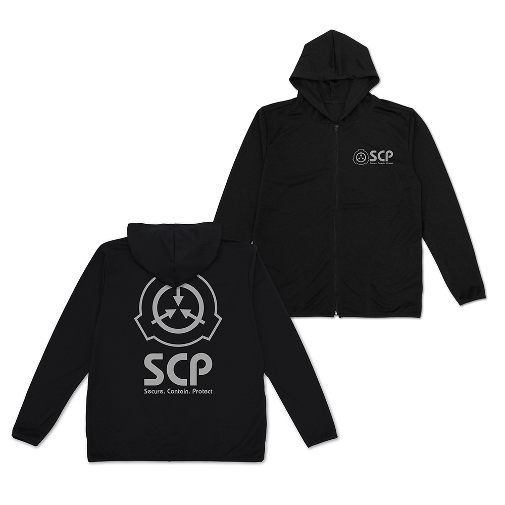 SCP財団 薄手ドライパーカー BLACK