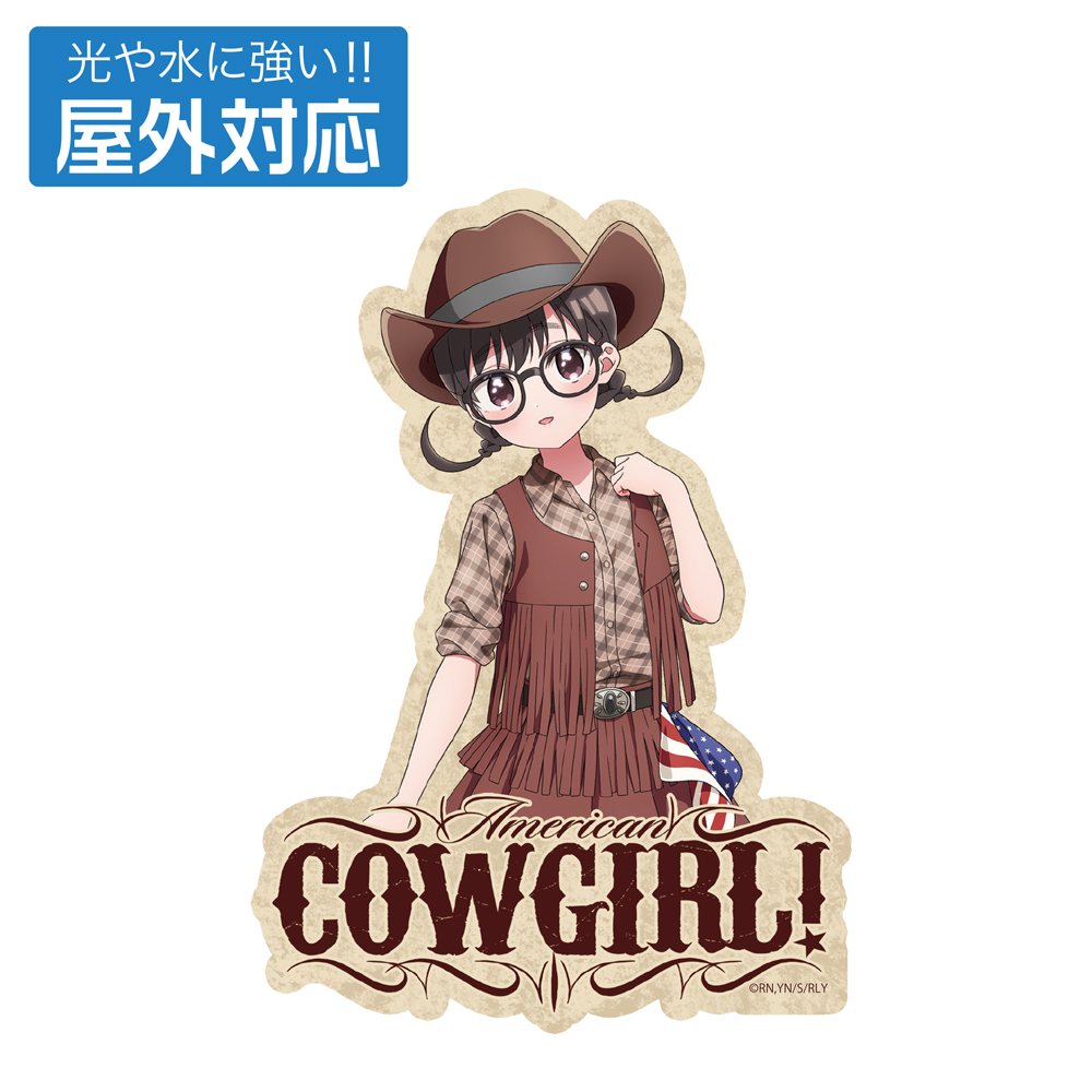 描き下ろし 伊院知与 屋外対応ステッカー カウガールVer.