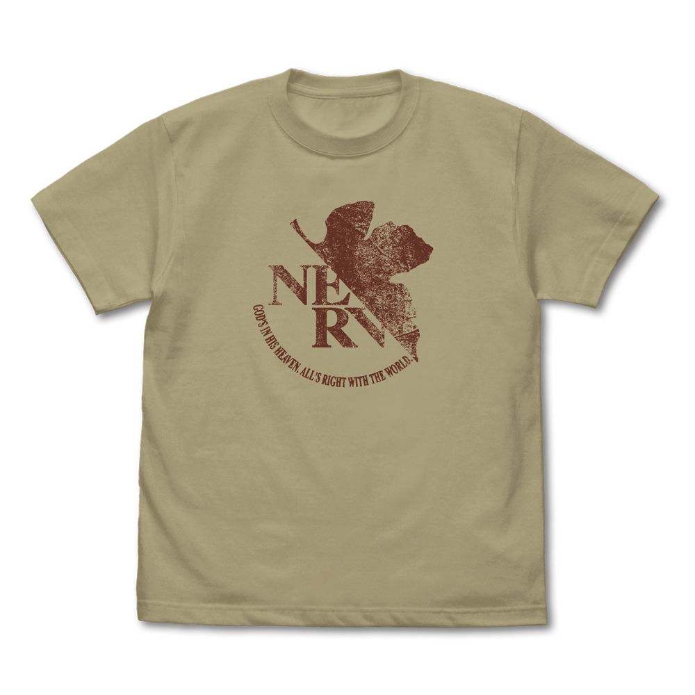 NERV ヴィンテージロゴ Tシャツ SAND KHAKI