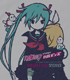 初音ミク/初音ミクsingsハルメンズ/ミクsingsハルメンズカラーTシャツ