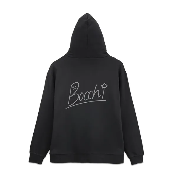 ぼっちちゃんのサイン ジップパーカー/BLACK