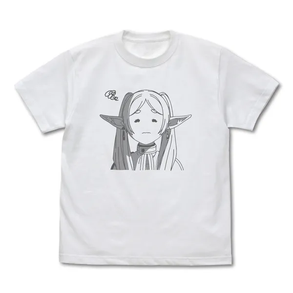 フリーレン フェイス Tシャツ すごく嫌そうな顔ver./WHITE