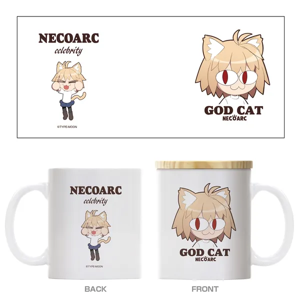 ネコアルク フタ付きフルカラーマグカップ