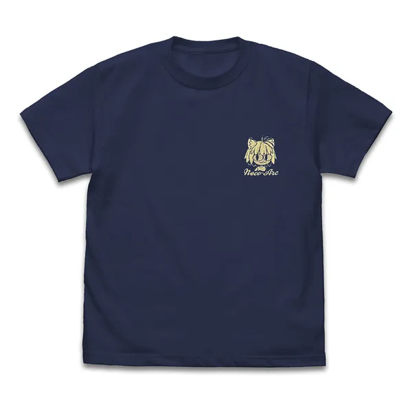 ネコアルク ワンポイント刺繍Tシャツ/INDIGO