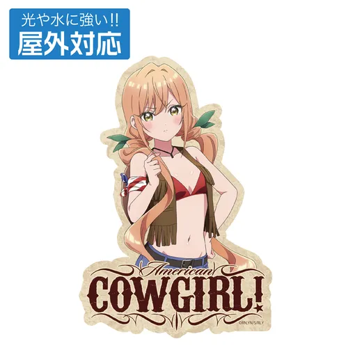 描き下ろし 院田唐音 屋外対応ステッカー カウガールVer.