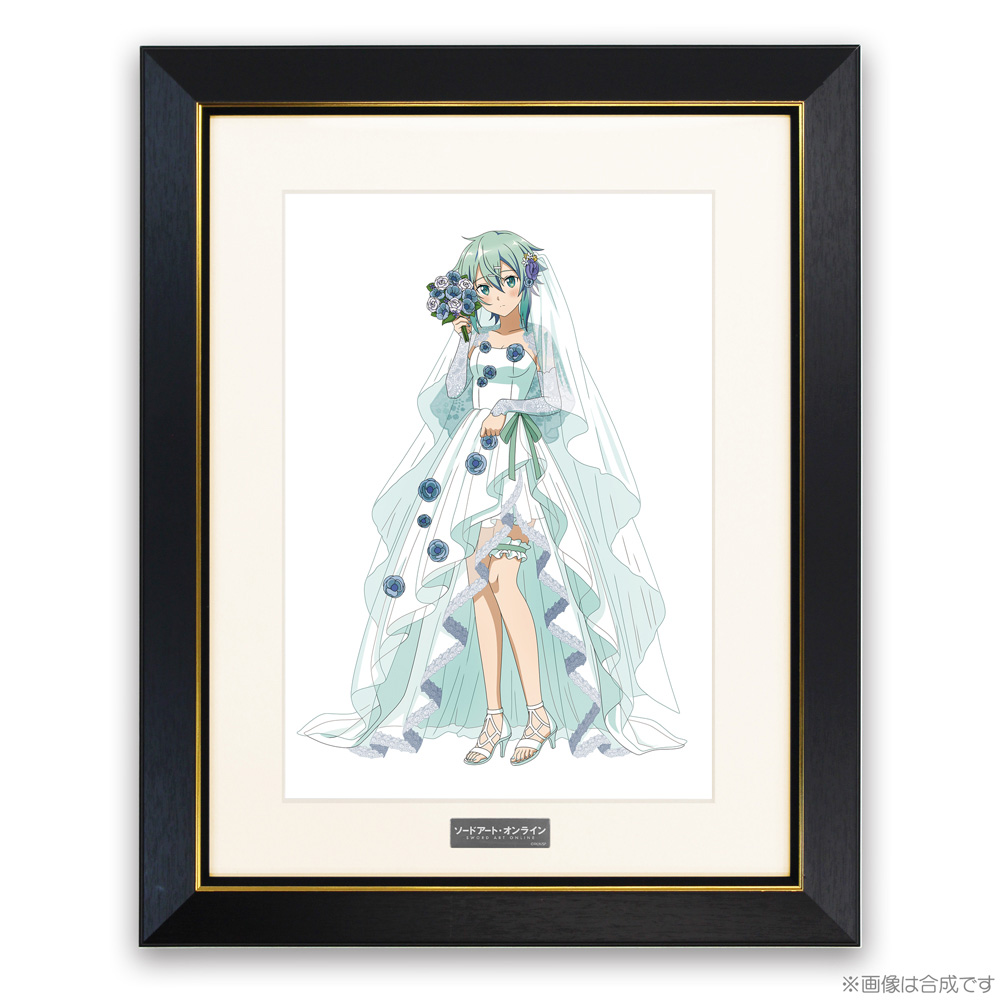 ★限定★描き下ろし シノン A4キャラファイングラフ ウェディングドレスVer.